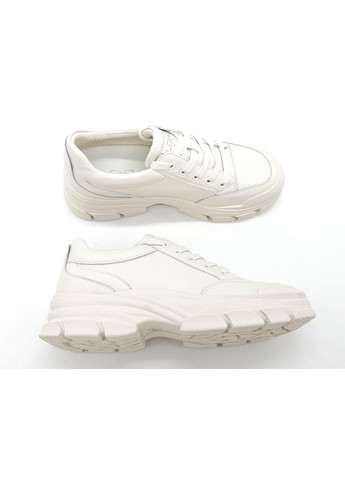 Женские туфли молочные кожаные L-11-35 23 см (р) Lonza