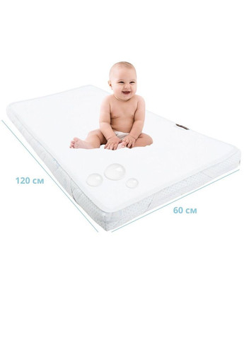 Наматрасник 2 шт детский в кроватку 60х120х15 см непромокаемый с бортом по периметру и резинками хлопок IDEIA (334727081)