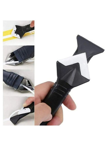 Шпатель для силикона 3 в 1 19 х 5 х 3 см для нанесения и удаления герметика (арт.3064) MAGtools (361437447)