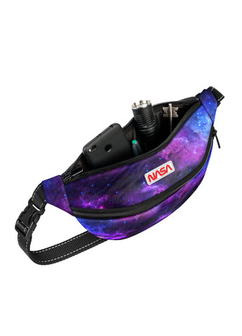 Поясна сумка-бананка Family, малюнок «NASA21», розмір 33x17x10 см WAUDOG (331431279)