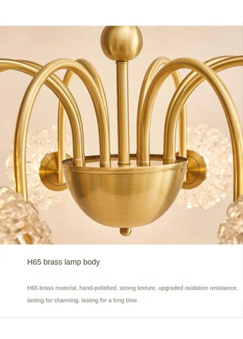 Світлодіодна люстра Мозаїка 5007 (Золота) на 5 плафонів No Brand (331639821)