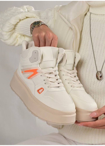 Кроссовки женские зимние на меху бежевые Gukkcr бежевые (363967416)