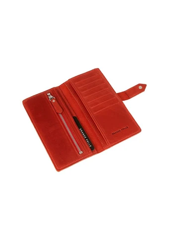 Красный портмоне с хлястиком 523160 Grande Pelle (315773143)