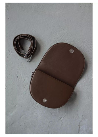 Жіноча сумка 02649 сідло крос-боді коричнева No Brand (349442187)