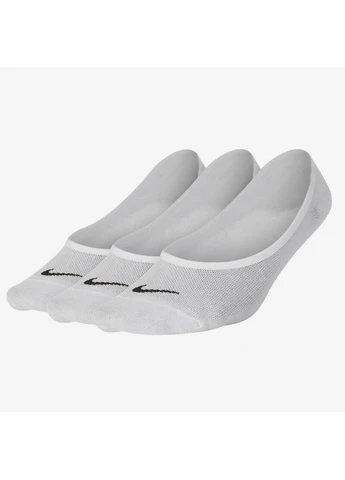 Белые носки w nk ed ltwt foot 3pr new 144 Nike (399420468)