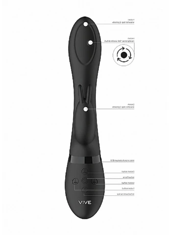 Вибратор-кролик Mira Spinning G-spot Rabbit с ротацией 21607 Scala (391587730)