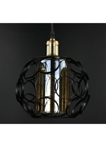 Люстра підвісна LOFT на 1 лампочку 27043 Чорний 35-100х21х21 см. Sunnysky (335975641)