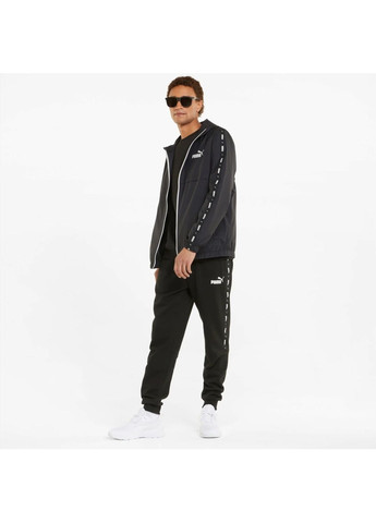 Комбінована вітровка чоловіча ess+ tape black 847477-01 Puma
