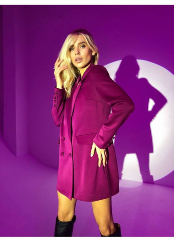 Темно-червона сукня-піджак diana lux колір марсалу milirud