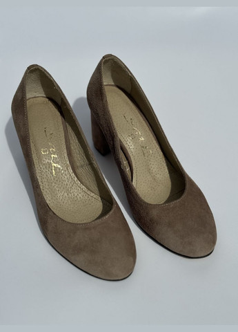 Sail Туфли бежевый з натуральный велюр, — (315487675)