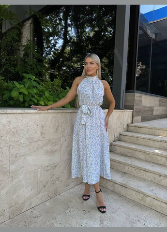 Білий кежуал сукня N.Family з квітковим принтом