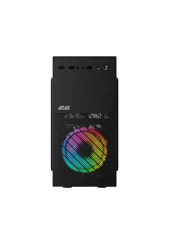 Корпус Basis RD850 без БЖ 1xUSB3.0, 2xUSB2.0, 1x120мм ARGB, VGA 290мм, Metal Side Panel, mATX, 2E (393473915)