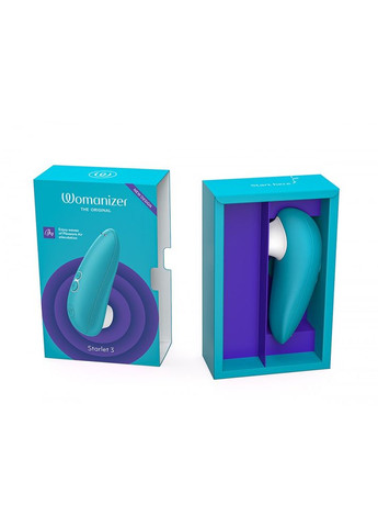 Вакуумный стимулятор клитора Starlet 3 Turquoise CherryLove Womanizer (293149583)