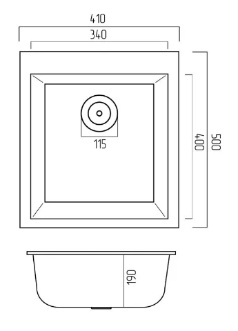 Кухонная мойка 4150 SOKIL () Platinum SP000038335 (380869127)
