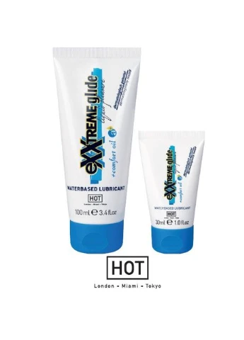 Анальный лубрикант на водной основе eXXtreme Glide, 30 мл Hot (383094644)