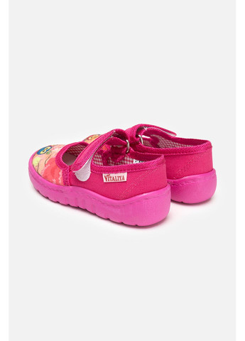 Малиновые тапочки домашние на плоской подошве для девочки цвет малиновый cb-00252173 Vitaliya