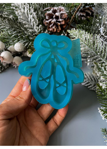 Молд Пуанти форма для новорічних іграшок на ялинку силіконова форма для епоксидної смоли No Brand (370566480)