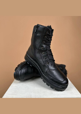Демисезонные Женские Тактические Берцы. 36-50р Черные. Полностью Натуральная кожа! MBDF-2118 No Brand (301148224)