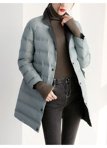 Блакитна демісезонна жіноча демісезонна пухова куртка темно-синій Forza Viva