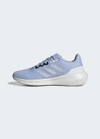 Кроссовки Runfalcon 3 Blue Dawn Zero Metalic Silver Dawn adidas голубые лето (302898165)