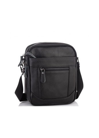 Шкіряна чоловіча чорна сумка через плече Tiding Bag (302391029)