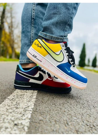 КРОСІВКИ ЖІНОЧІ NIKE AIR FORCE 1 WHAT THE LA НАЙК АІР ФОРС 1 No Brand комбіновані демісезони (391950438)