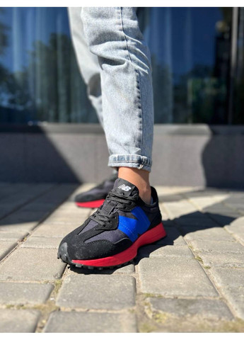 КРОСІВКИ ЖІНОЧІ NEW BALANCE 327 BLACK RED BLUE НЬЮ БЕЛАНС 327 No Brand чорні демісезони (368884003)
