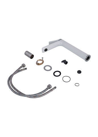 Смеситель для раковины Presto высокий Chrome/White Qtap QTPRE269CRW45577 (346492690)