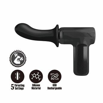 Вибромассажер пистолет Dj Doctor Massage Gun, 12.1 х 3.8 см Pretty Love (372511167)