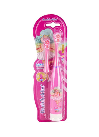 Дитяча електрична зубна щітка із запасною насадкою роботою від батарейок для дітей малюків дівчаток (481616-Prob) Фея Unbranded (363988024)