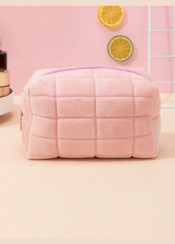 Женская косметичка плюшевая PLUSH 16см Розовая для косметики CHI (302000584)