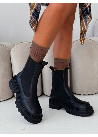 Зимние зимние кожаные челси Helen