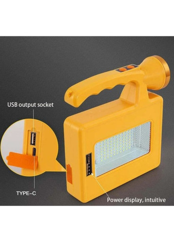 Портативний акумуляторний ручний LED-ліхтар V19 із сонячною панеллю (2104618938) Solar (373006858)