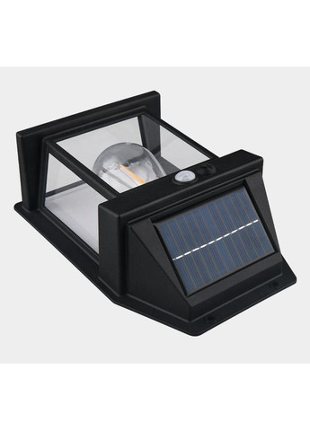 Вуличний світильник на сонячних батареях лампа фасадна ретро COBA BK-888 Чорна No Brand (366447351)