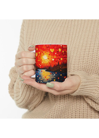 Керамическая чашка с дизайном "Город влюбленных" - 1 No Brand (368671741)