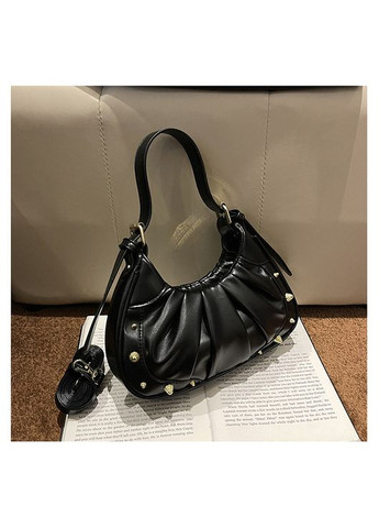 Женская сумка 8615 багет кросс-боди черная No Brand (306709398)