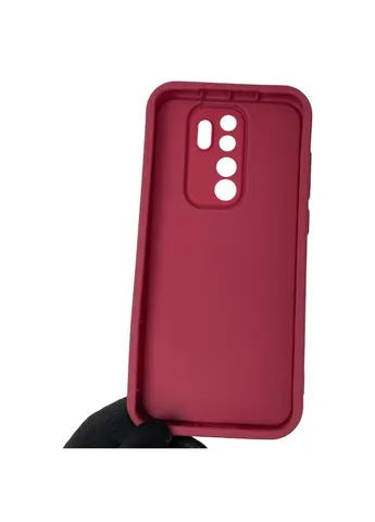 Чохол силіконовий Soft Touch з 3D принтом злого кота для Redmi Note 8 Pro бордовий (Повний захист камери) Xiaomi (378974260)