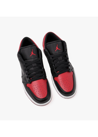 Черные кроссовки мужские 1 low mens shoes black 553558-066 Air Jordan