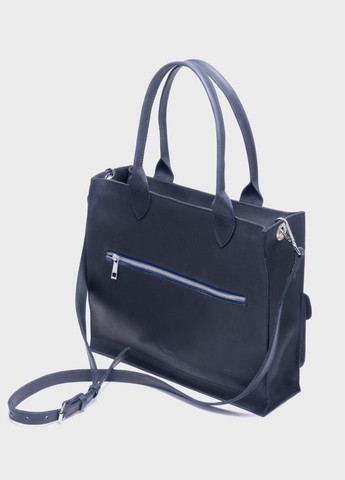 Шкіряна сумка Алькор Синій Унісекс Dekey (332055282)