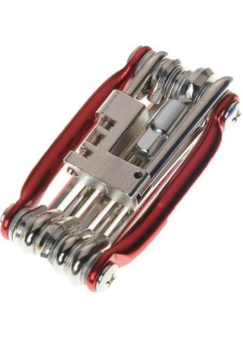 Ключ велосипедний мультитул 11 пр Червоний (050543) Xiamen (341534010)