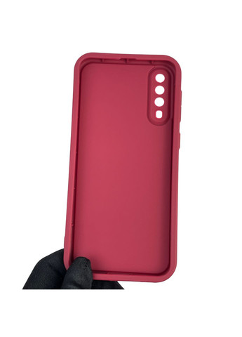 Силіконовий чохол Soft Touch з 3D принтом для Galaxy A30s (SM-A307F) бордовий (Повний захист камери) Samsung (373670666)