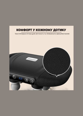 Массажер перкуссионный с шестью головками портативный JZ-AMQ-01 No Brand (334004074)