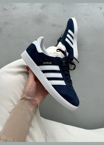 Кросівки жіночі і чоловічі Adidas Gazelle blue | Адідас Газель сині No Brand сині демісезони (316663506)