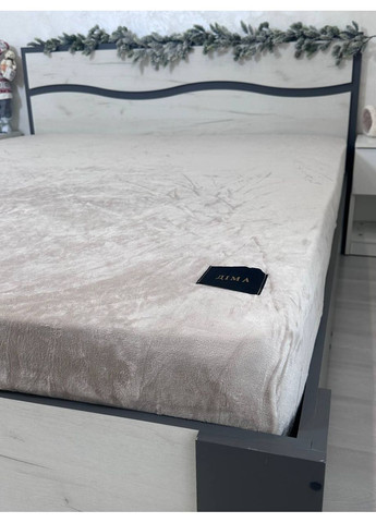 Велюрове простирадло на резинці 180*200см Vishnya (372113132)