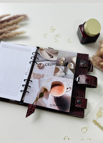 Кожаный коричневый блокнот А5 модель 3 в 1. ViPlanners (327414563)