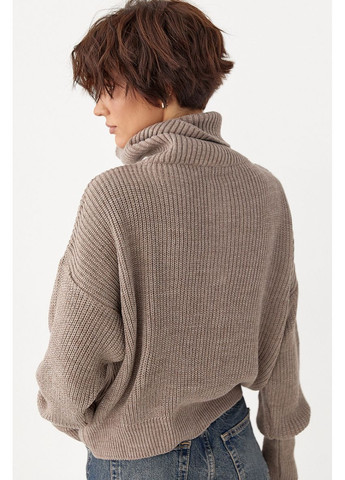 Кофейный демисезонный кардиган Lurex