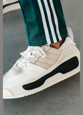 Білі Осінні кросівки чоловічі adidas y-3 rivalry white black | адідас у-3 рівару білі чорні No Brand