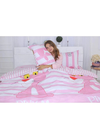 Постельное белье Бязь Premium 17-0110 Pink Pantere 2х143х210 (2200001612174) Mirson (280801308)