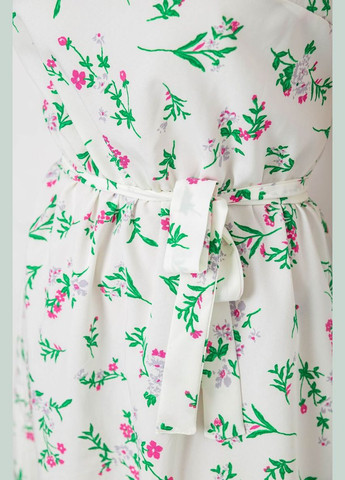 Зеленое повседневный платье с принтом Sport Line с рисунком