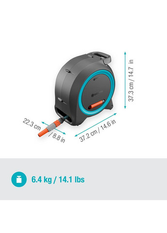 Катушка Dual Hose Box 11 мм 25 м Blue (18695-28.000.00) Gardena (364872800)